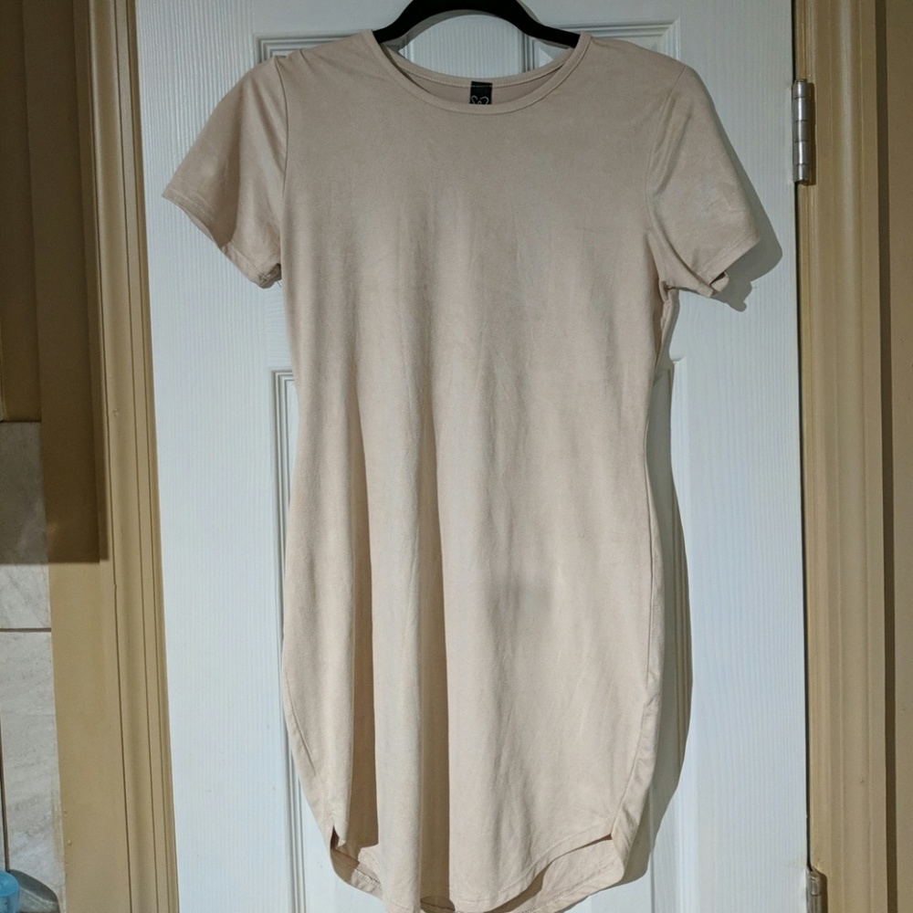 Nude Velvet Bodycon